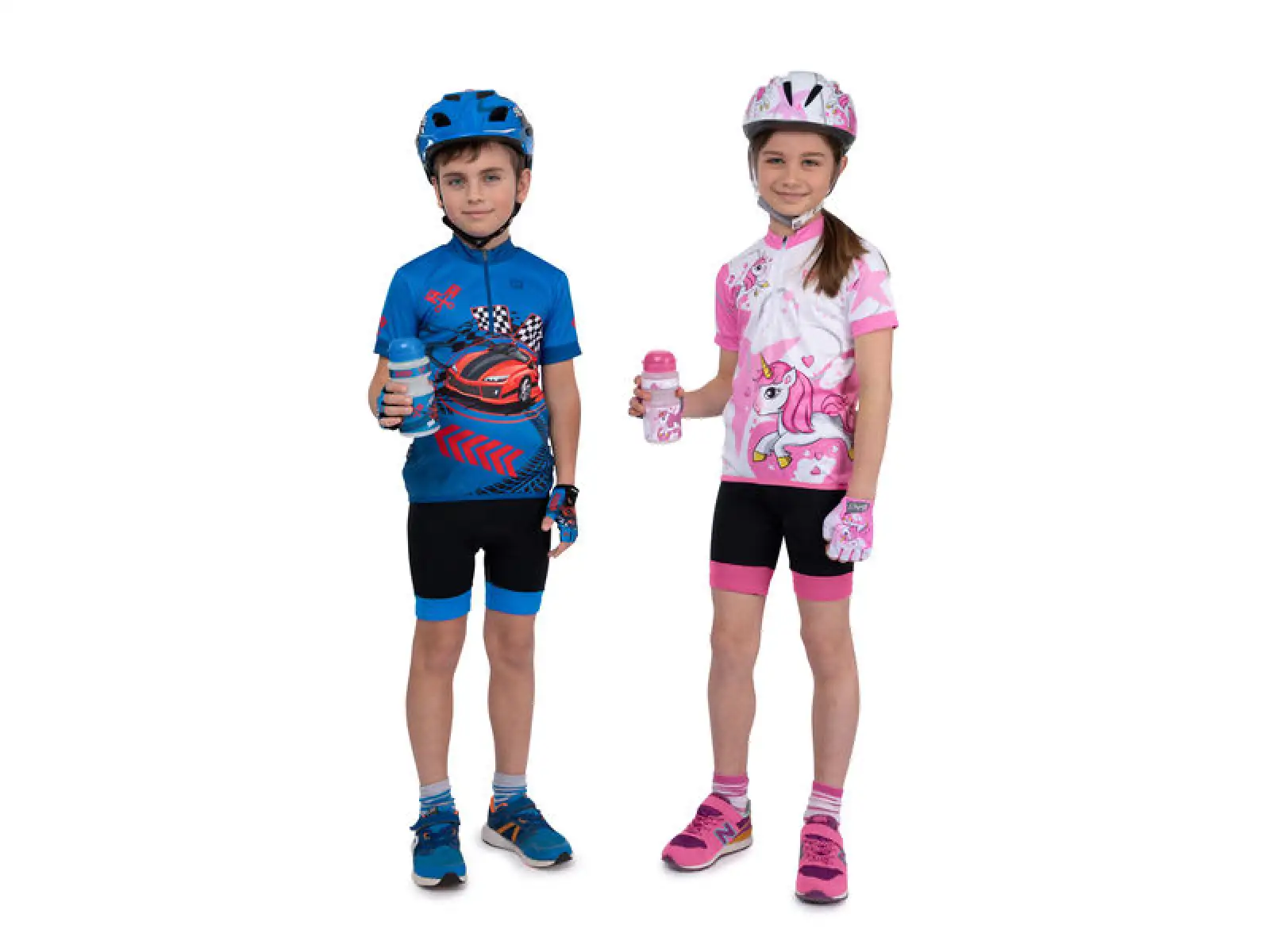 Etape Rio short sleeve kids jersey white/pink