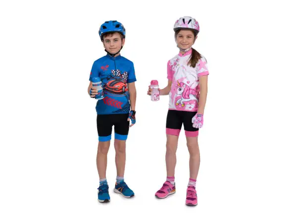 Etape Rio short sleeve kids jersey white/pink