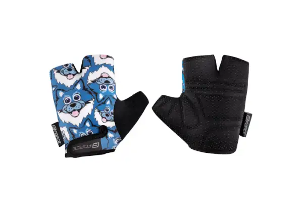 Force Wolfie Kid children's three-finger gloves blue