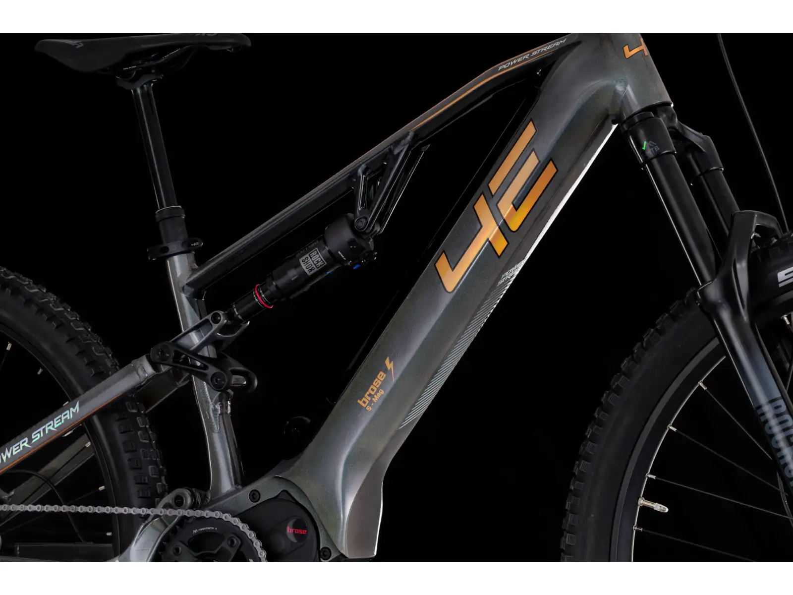 4EVER Powerstream Pro full-suspension e-bike Chameleon/Bronze