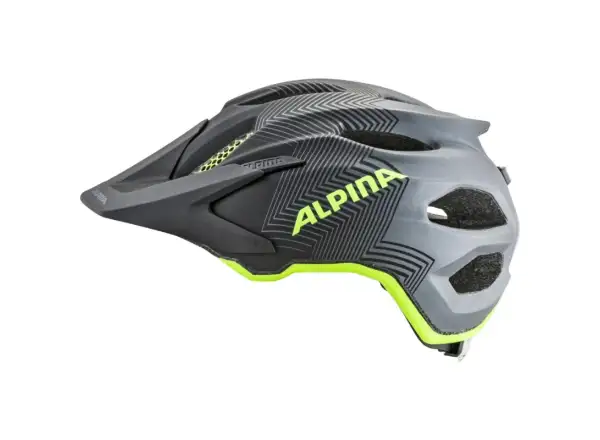 Alpina Carapax Jr. kids helmet black/neon/yellow