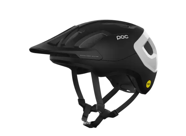 POC Axion Race MIPS cycling helmet Uranium Black Matt/Hydrogen White