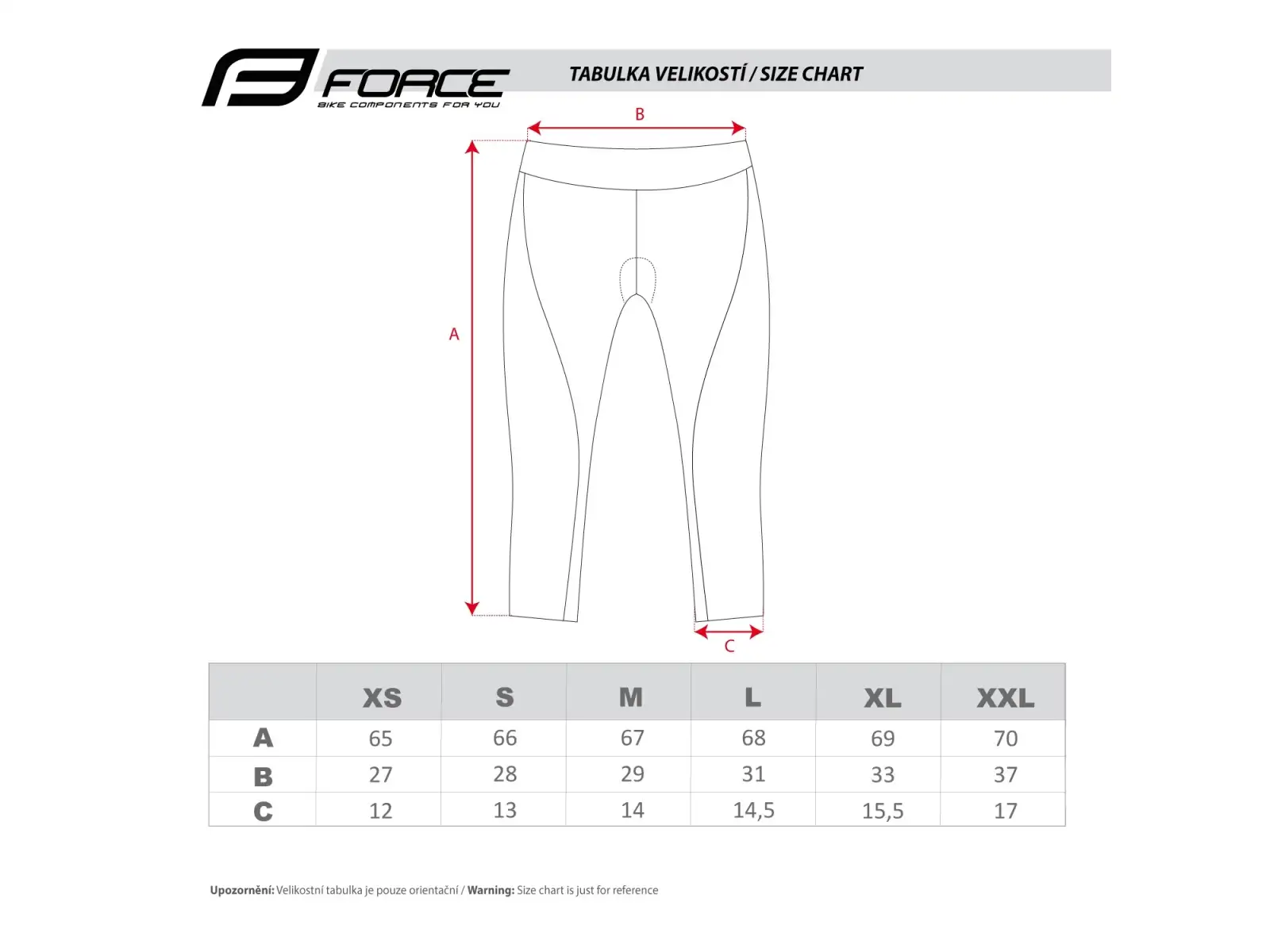 Force Lady Bike women's shorts with pad waist Black