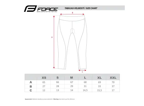 Force Lady Bike women's shorts with pad waist Black