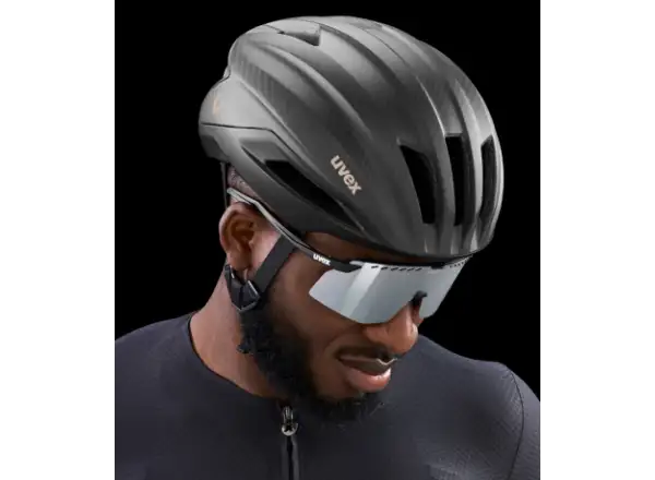 Uvex Ultimate Surge Carbon Mips road helmet All Black Matt