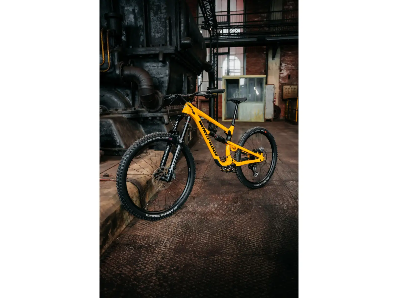 Nukeproof Mega 297 Pro Alloy Eagle 90 full-suspension bike Yellow