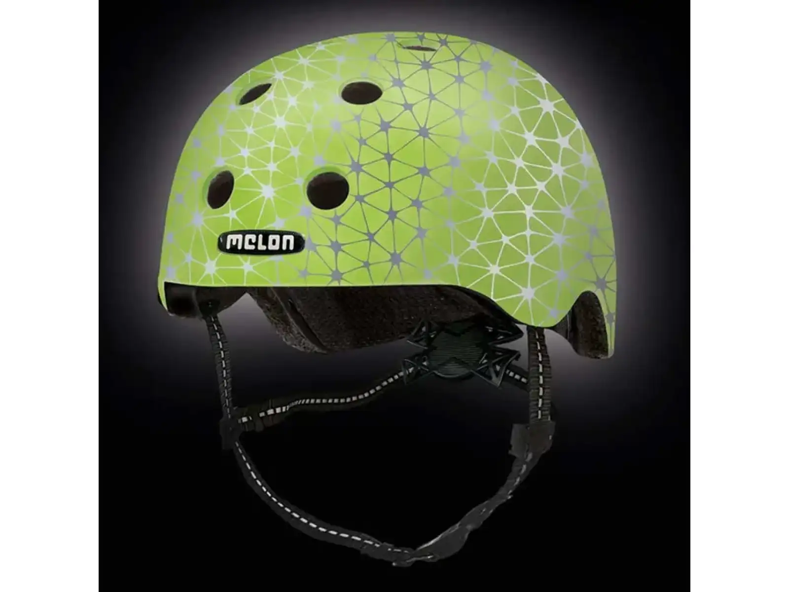 Melon Toddler Reflective children's reflective helmet Magic Green