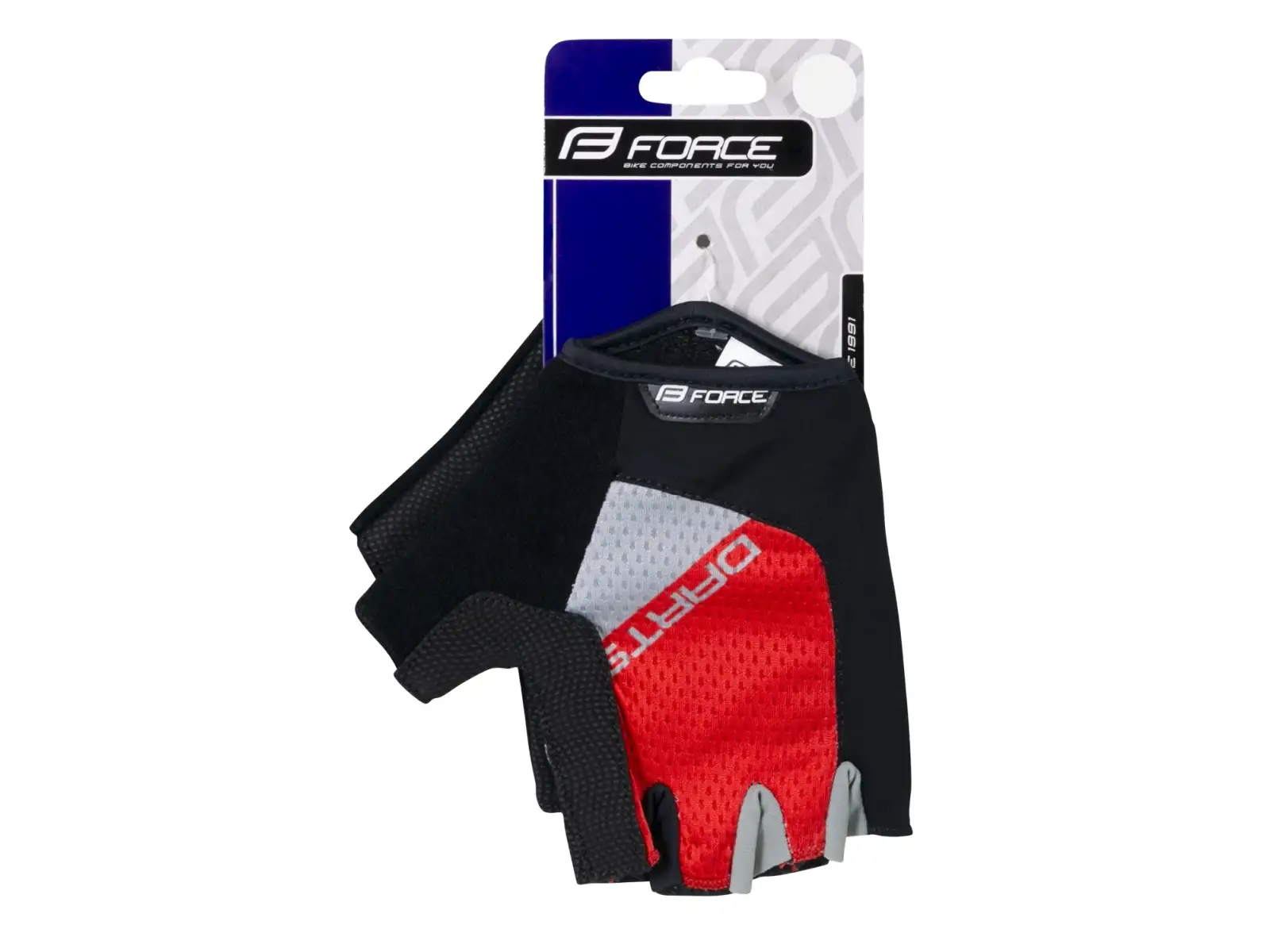 Force Darts Gel gloves without fastening red/gray