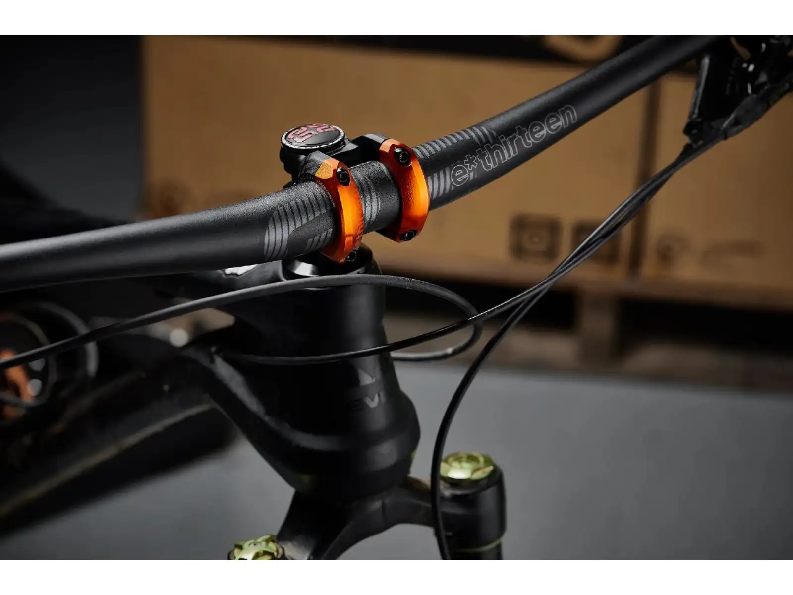 E-13 Plus 35 stem 50 mm Black/Naranja