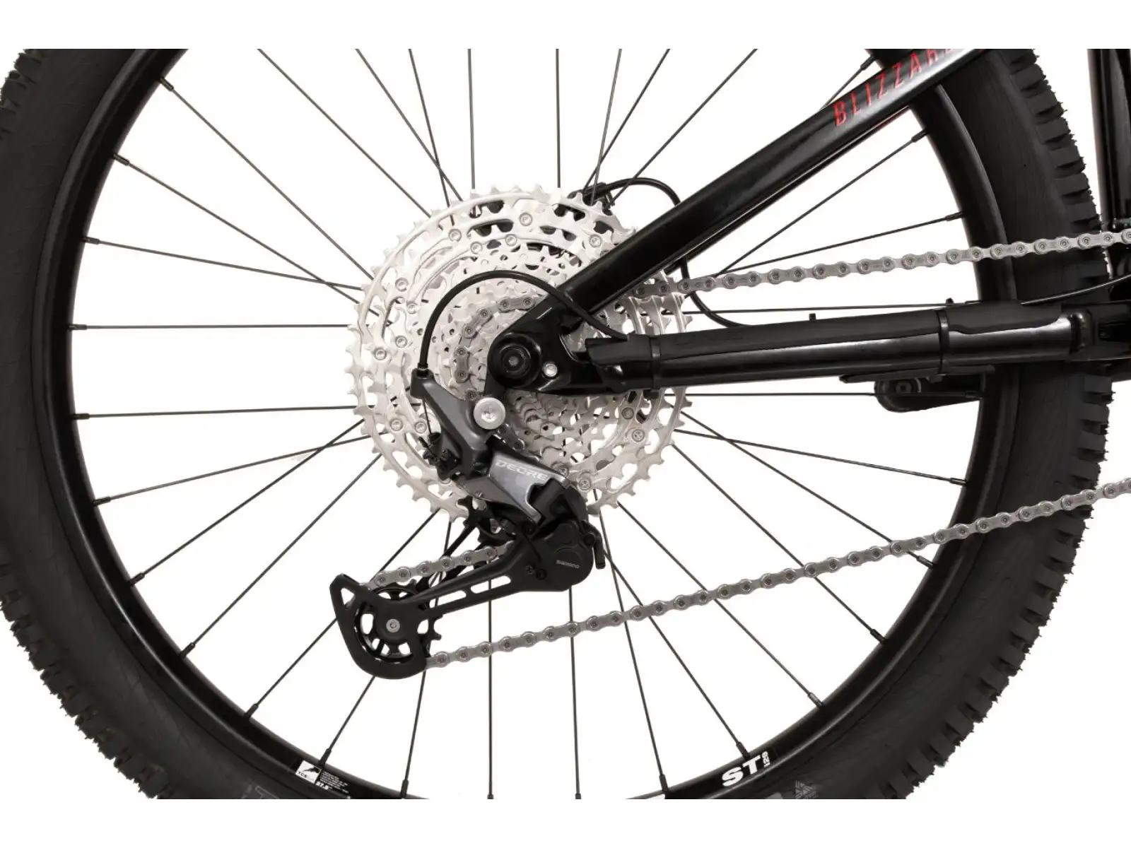 Rock Machine Blizzard 70-297 red/white full suspension mountain bike