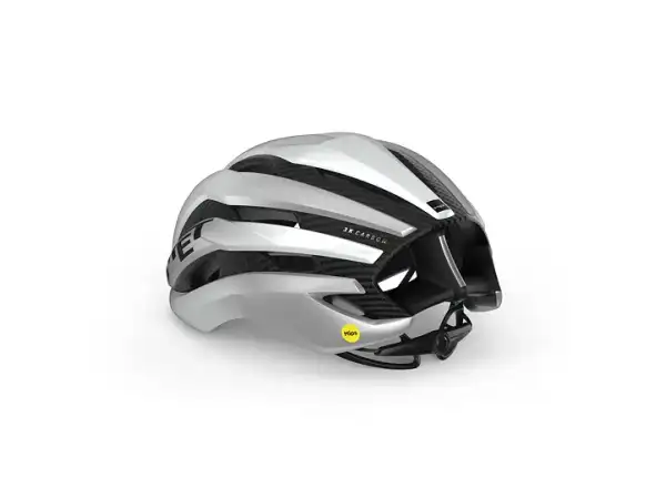 MET Trenta 3K Carbon MIPS helmet white/metallic silver
