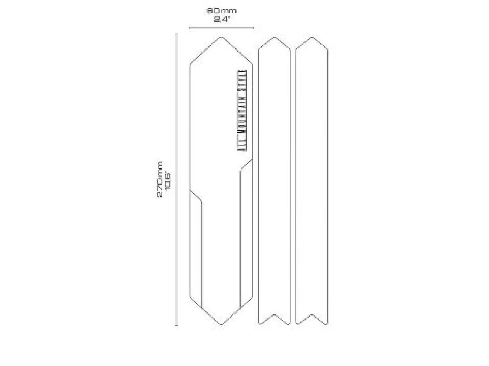 All Mountain Style chainstay protectors Mazel/Black