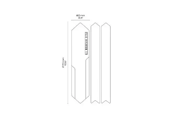 All Mountain Style chainstay protectors Mazel/Black