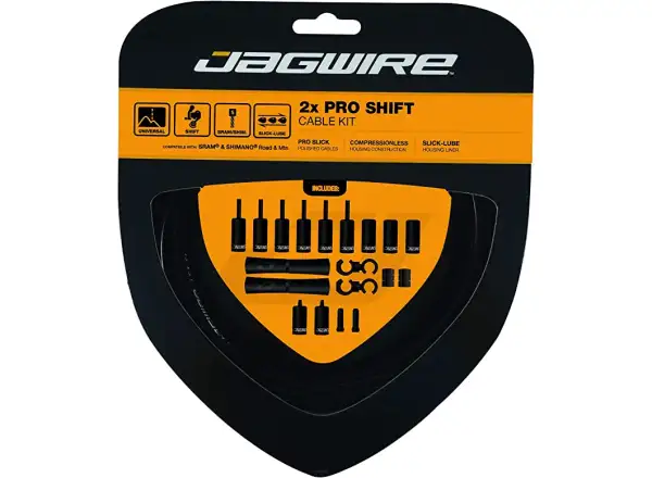 Jagwire PCK500 2x Pro Shift Kit, black