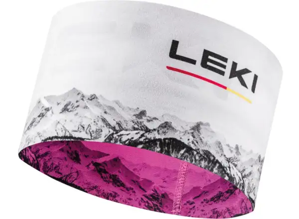 Leki XC Headband Neon pink/White
