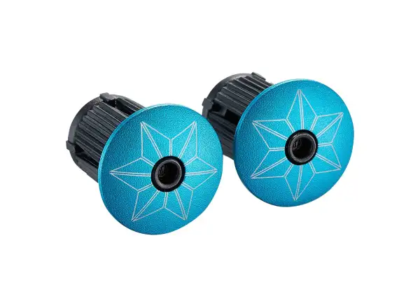 Supacaz Super Sticky Kush Star Fade bar tape Blue Refractor/Blue Star Plugz