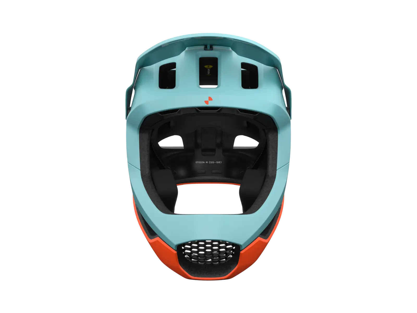 POC Otocon Race MIPS helmet Indicolite Blue Matt/Carnelian Orange Matt