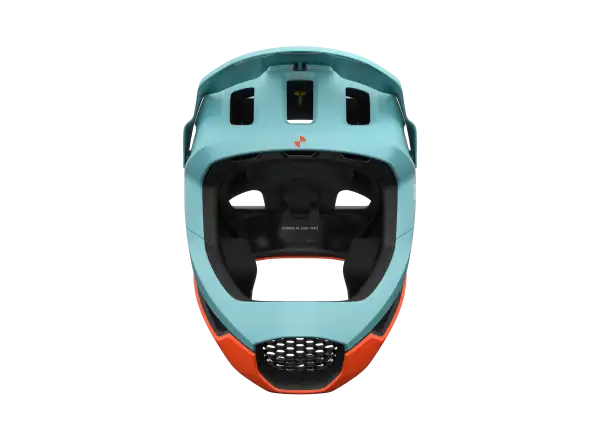 POC Otocon Race MIPS helmet Indicolite Blue Matt/Carnelian Orange Matt