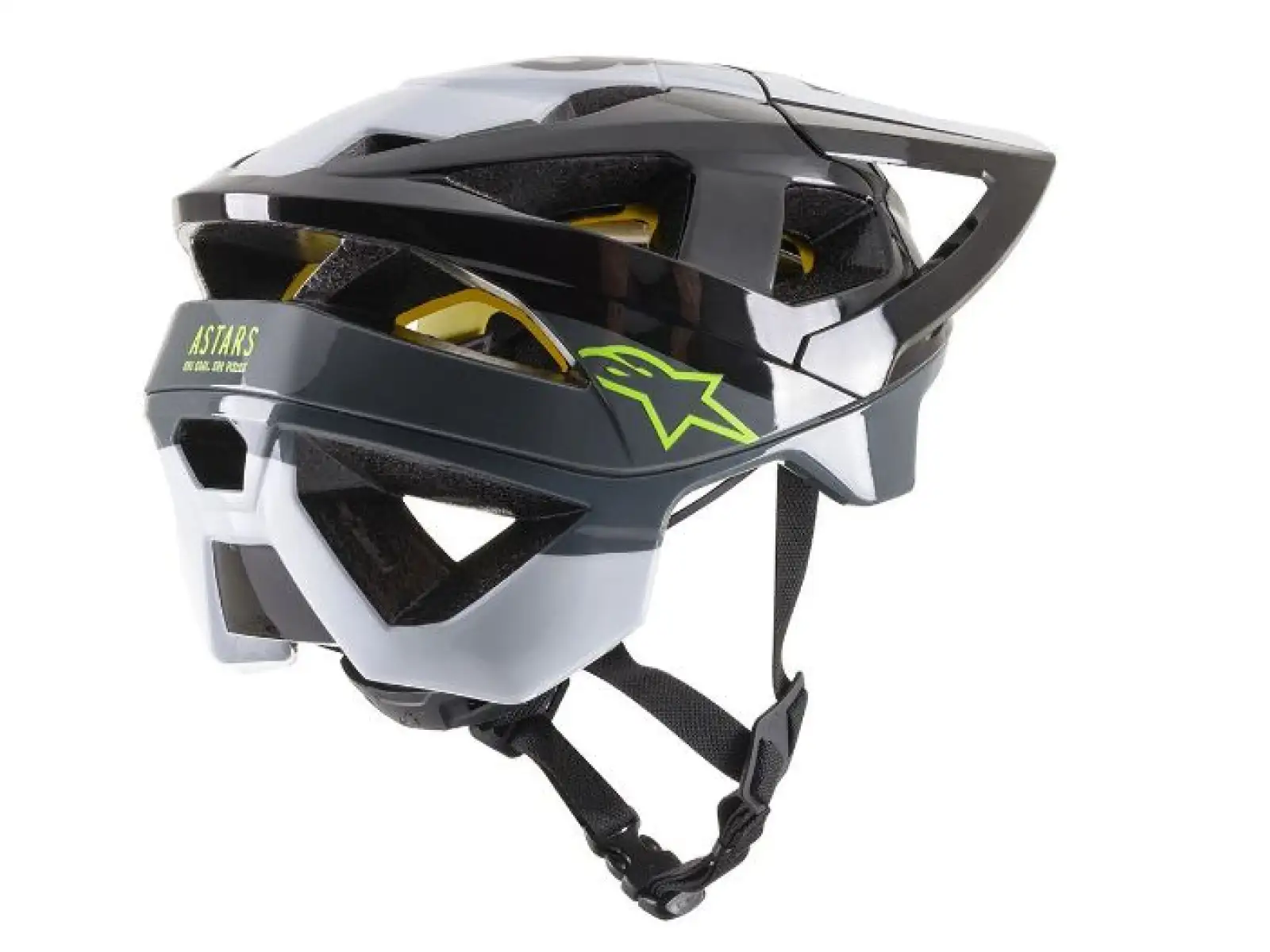 Alpinestars Vector Tech MIPS Pilot helmet black/white/cool grey glossy