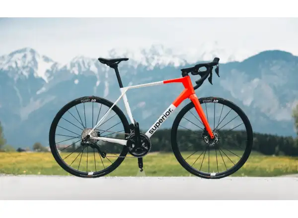 Superior X-Road 9.5 GF road bike gloss grey / orange red