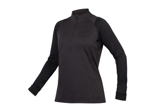 Endura Singletrack Fleece women's jersey long sleeve black