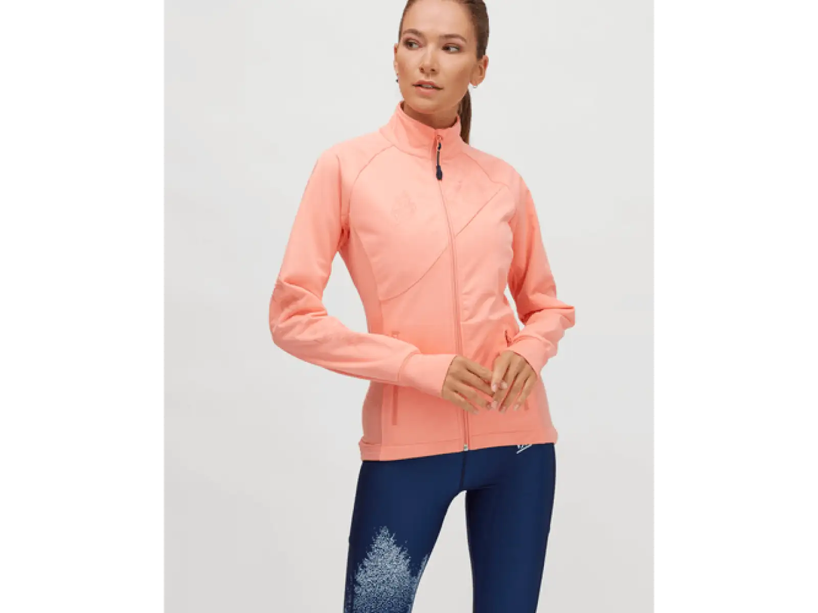 Silvini Monna women's softshell jacket orange/navy