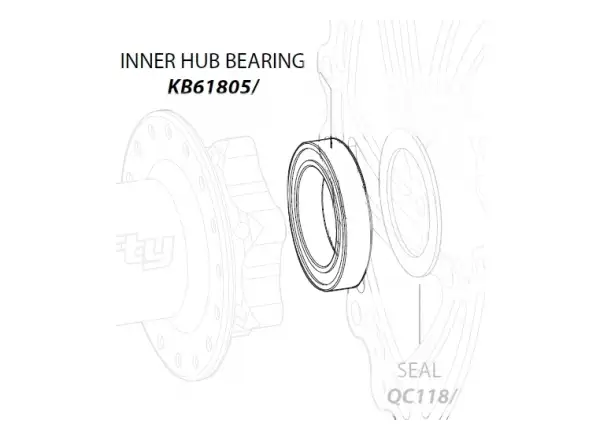 Cannondale KB61805 bearing for hub Lefty inner large
