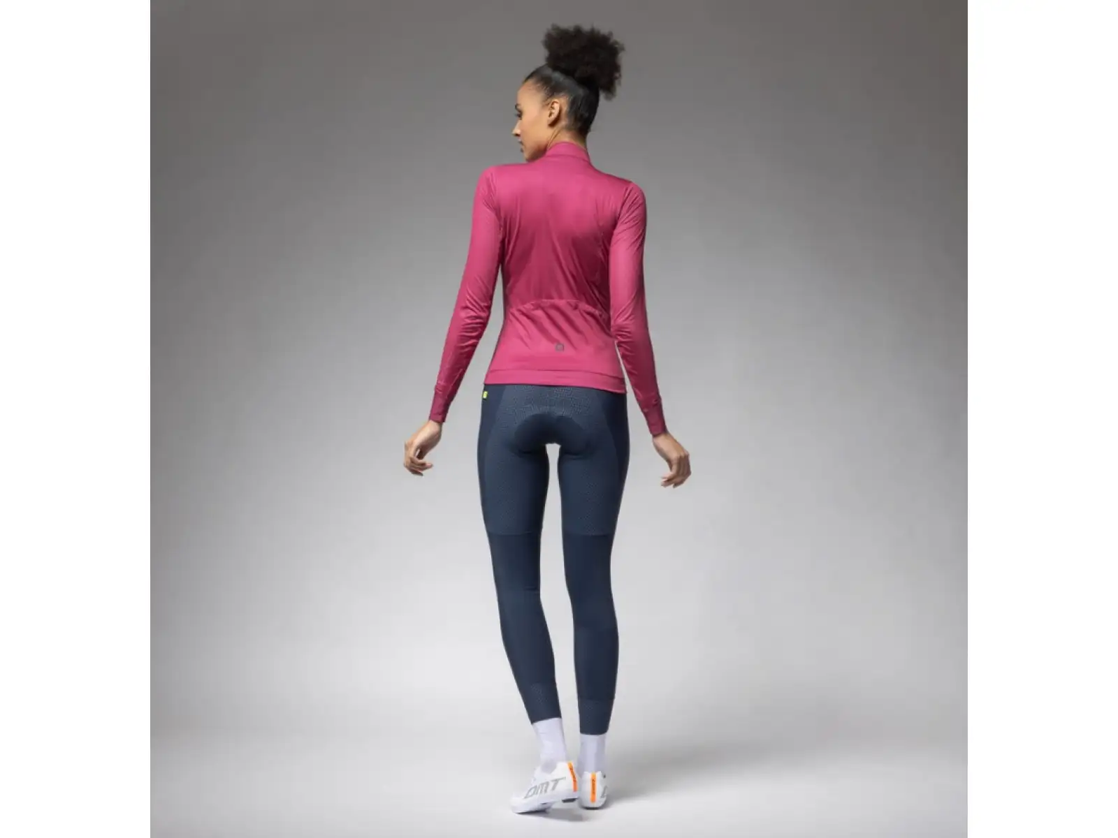 Alé PR-E Follow ME 2.0 women's insulated jersey long sleeve Raspberry