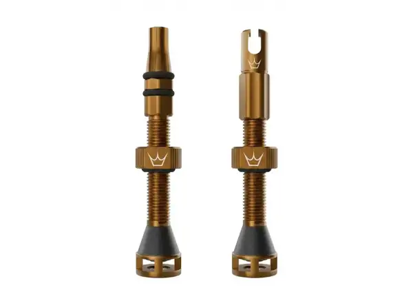 Peatys Holeshot Fast Flow tubeless valves 42 mm Bourbon