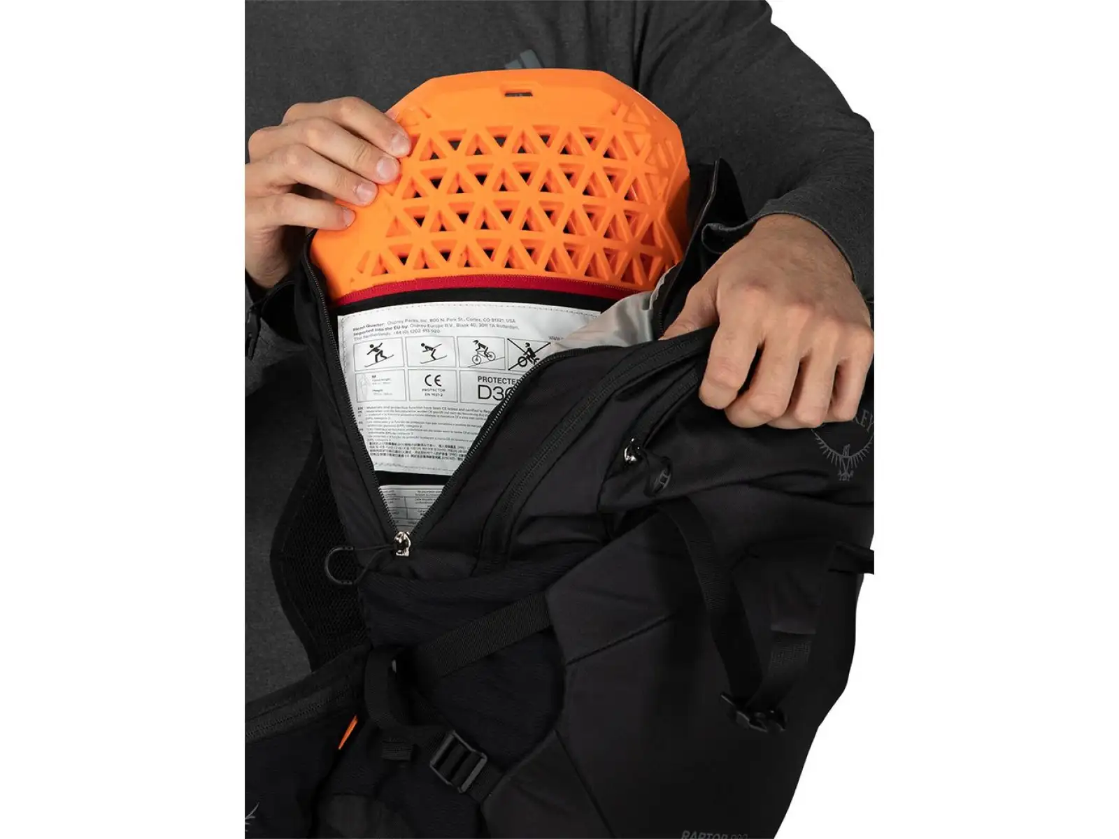 Osprey Raptor Pro Backpack 18 L Back