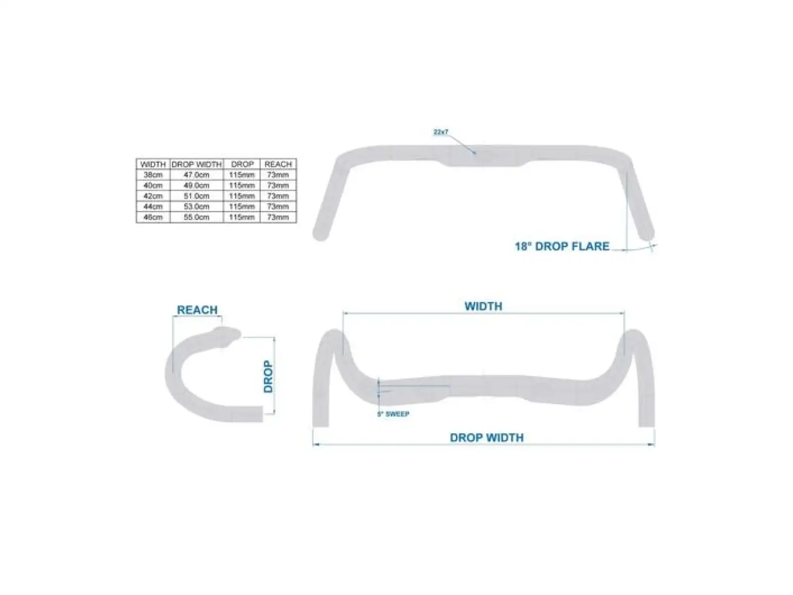 Ritchey Comp Butano Internal Routing 38 handlebars black