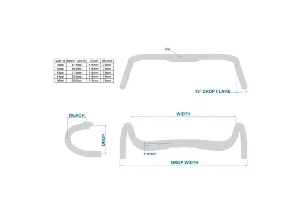 Ritchey Comp Butano Internal Routing 38 handlebars black