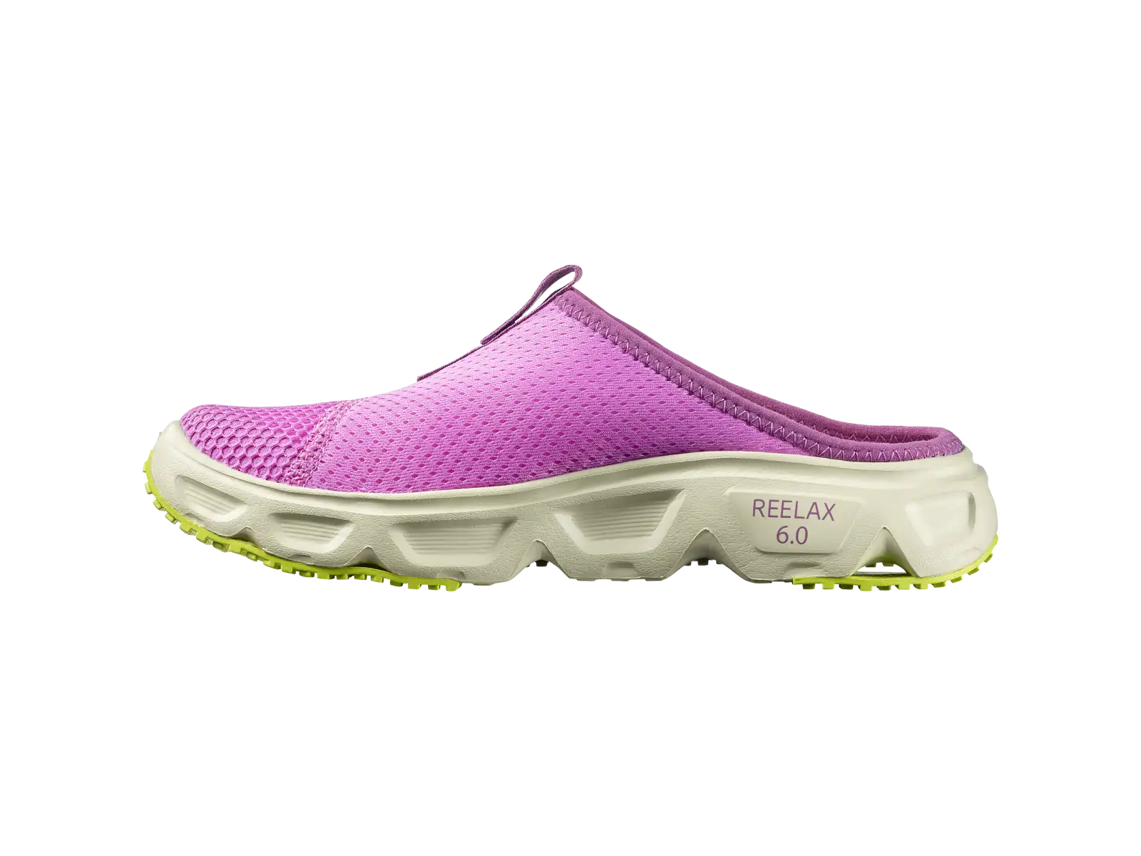 Salomon Reelax Slide 6.0 women's slippers Iris Orchid/Asparsgud Green/Acid Lime