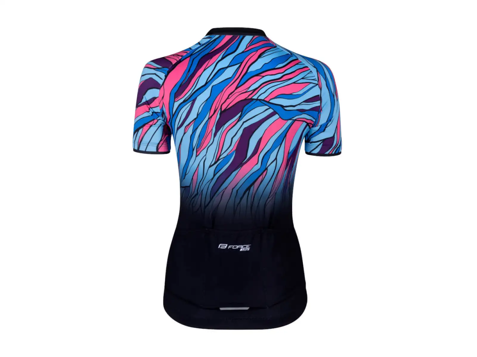 Force Life Lady jersey short sleeve black/blue/pink