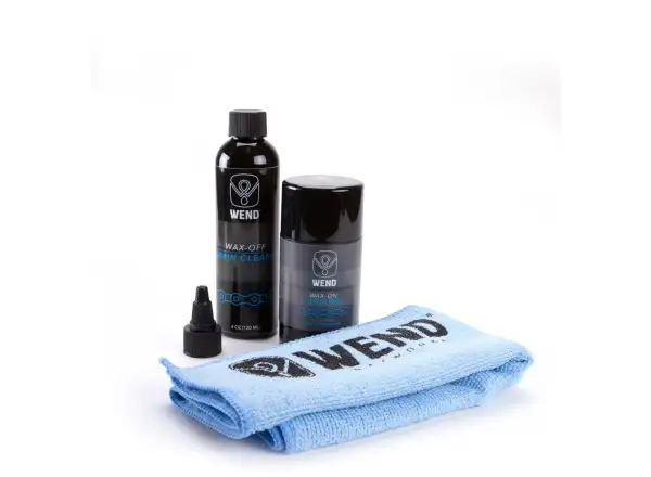Wend chain cleaner and wax kit black