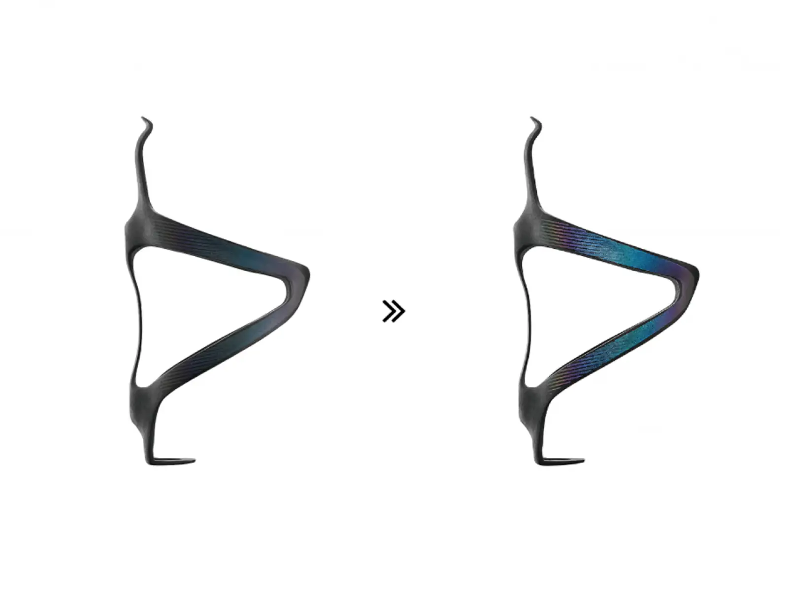 Ciclovation Craft Carbon bottle cage Cosmic Haze Emerald