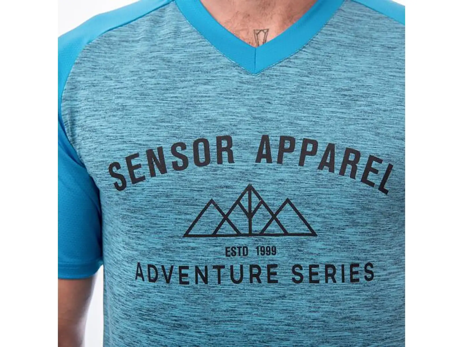 Sensor Charger men's jersey short sleeve blue