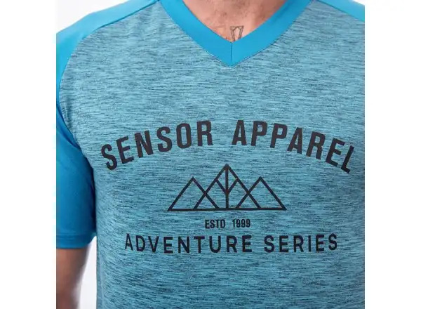 Sensor Charger men's jersey short sleeve blue
