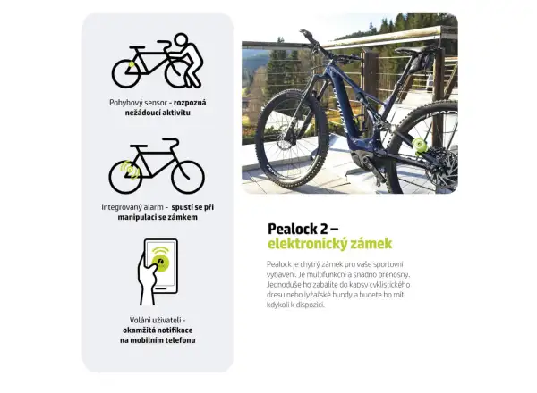 Pealock 2 electronic lock black