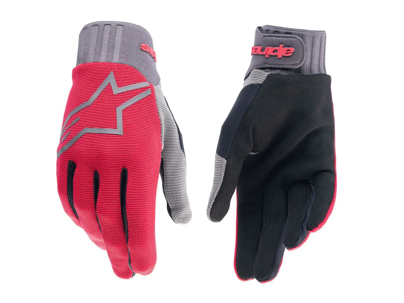 Alpinestars A-Dura gloves Red Fluo