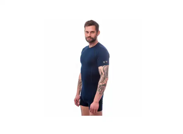 Sensor Merino Active men's shirt short sleeve Deep Blue