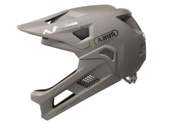 Abus YouDrop FF kids helmet Dust Grey