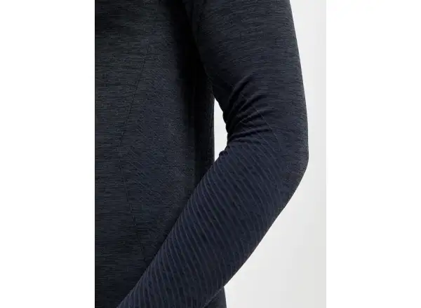Craft Core Dry Active Comfort Zip men's long sleeve shirt black