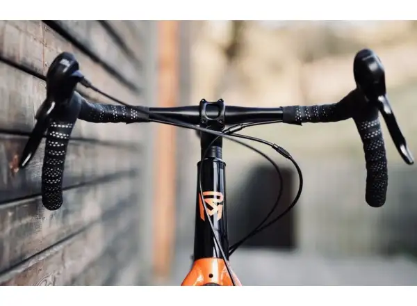 Rock Machine Gravelride 200 gravel bike Gloss Black/Brick Orange/Silver