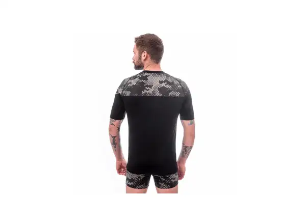 Sensor Merino Impress men's T-shirt short sleeve black/Honeycomb