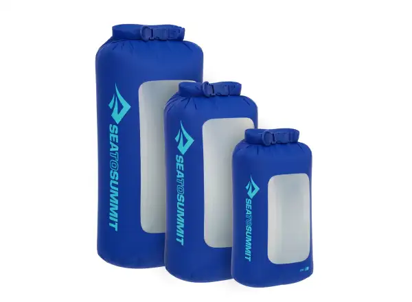 Sea to Summit Lightweight Dry Bag waterproof bag with window 13L Surf Blue