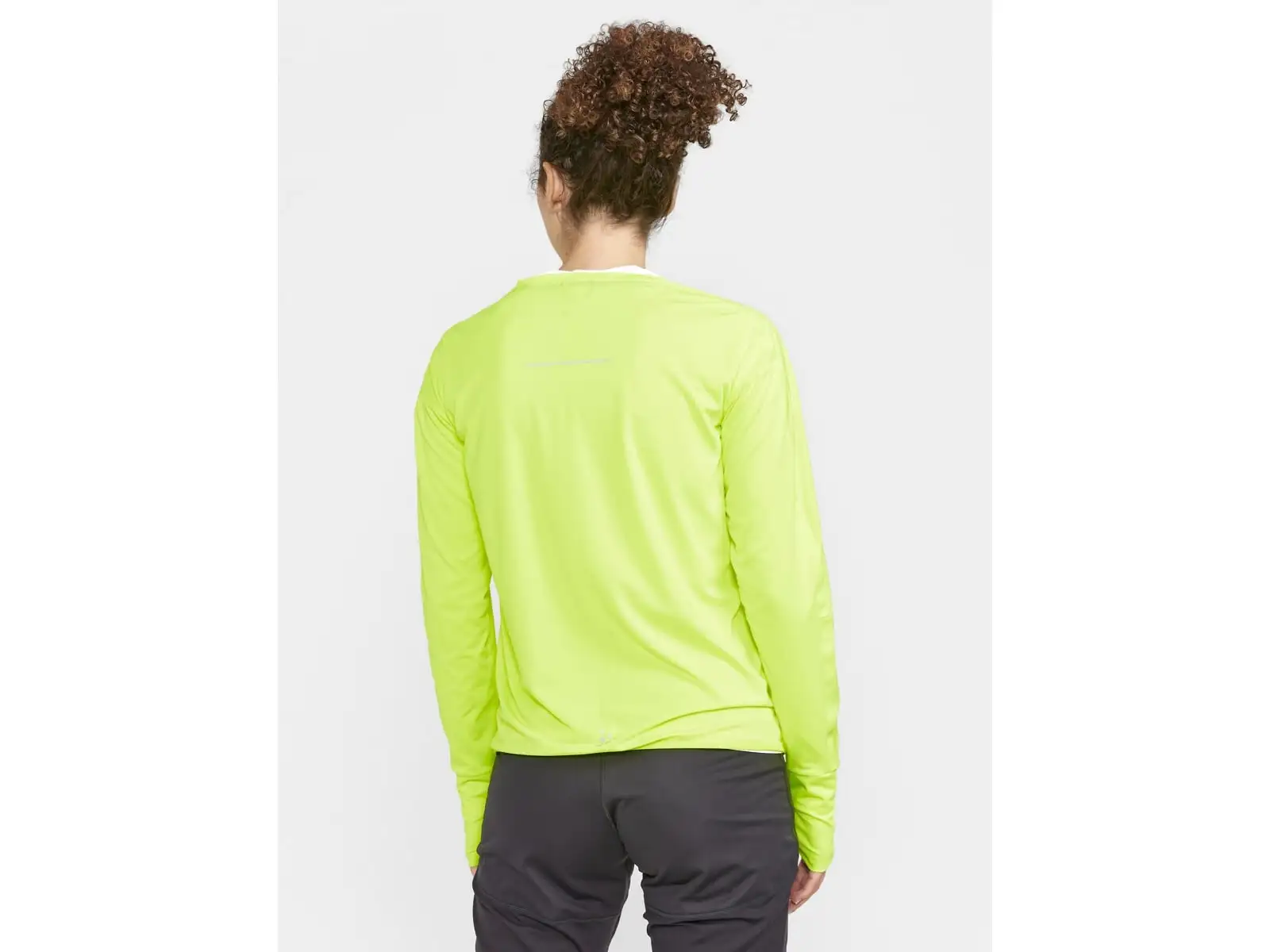 Craft Pro Hypervent Wind women's long sleeve running shirt yellow