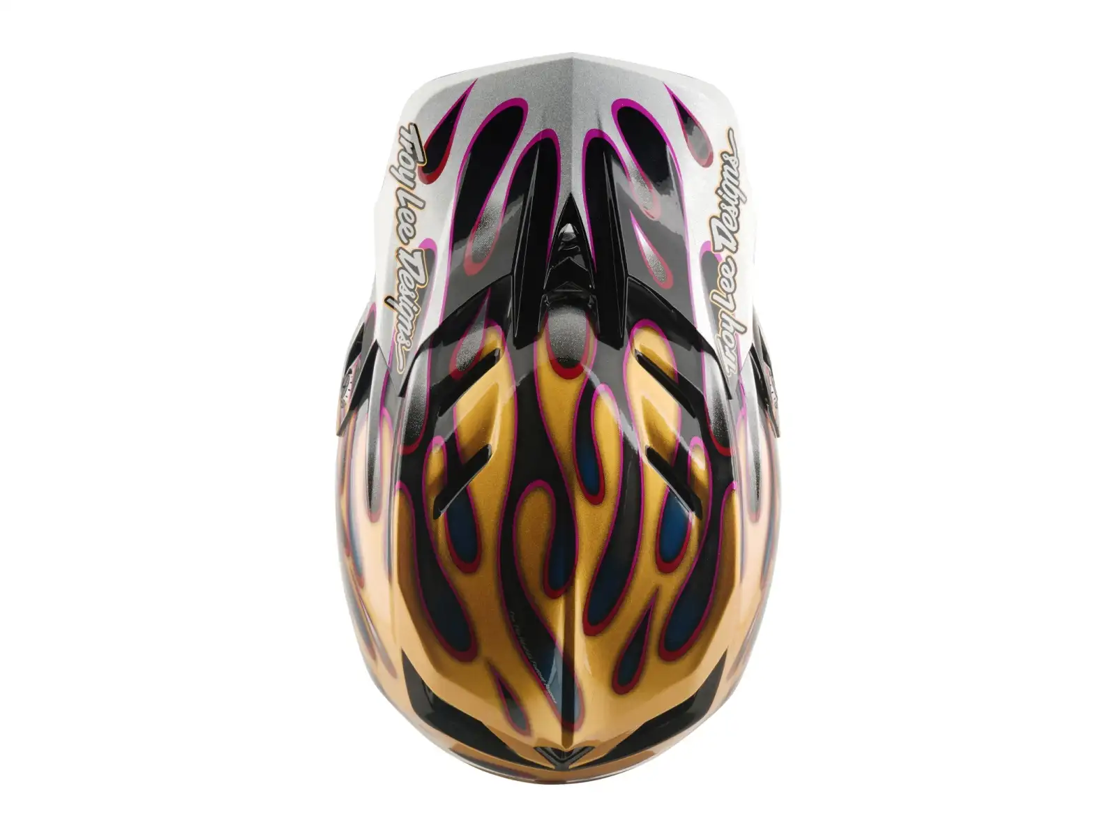 Troy Lee Designs D4 Carbon MIPS helmet Overspray Gold/Black