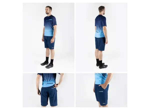 Force Blade MTB men's shorts without liner dark blue
