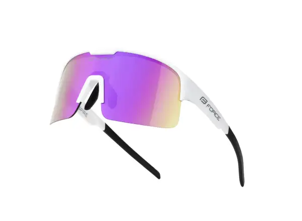 Force Spire cycling glasses white/purple mirrored lens